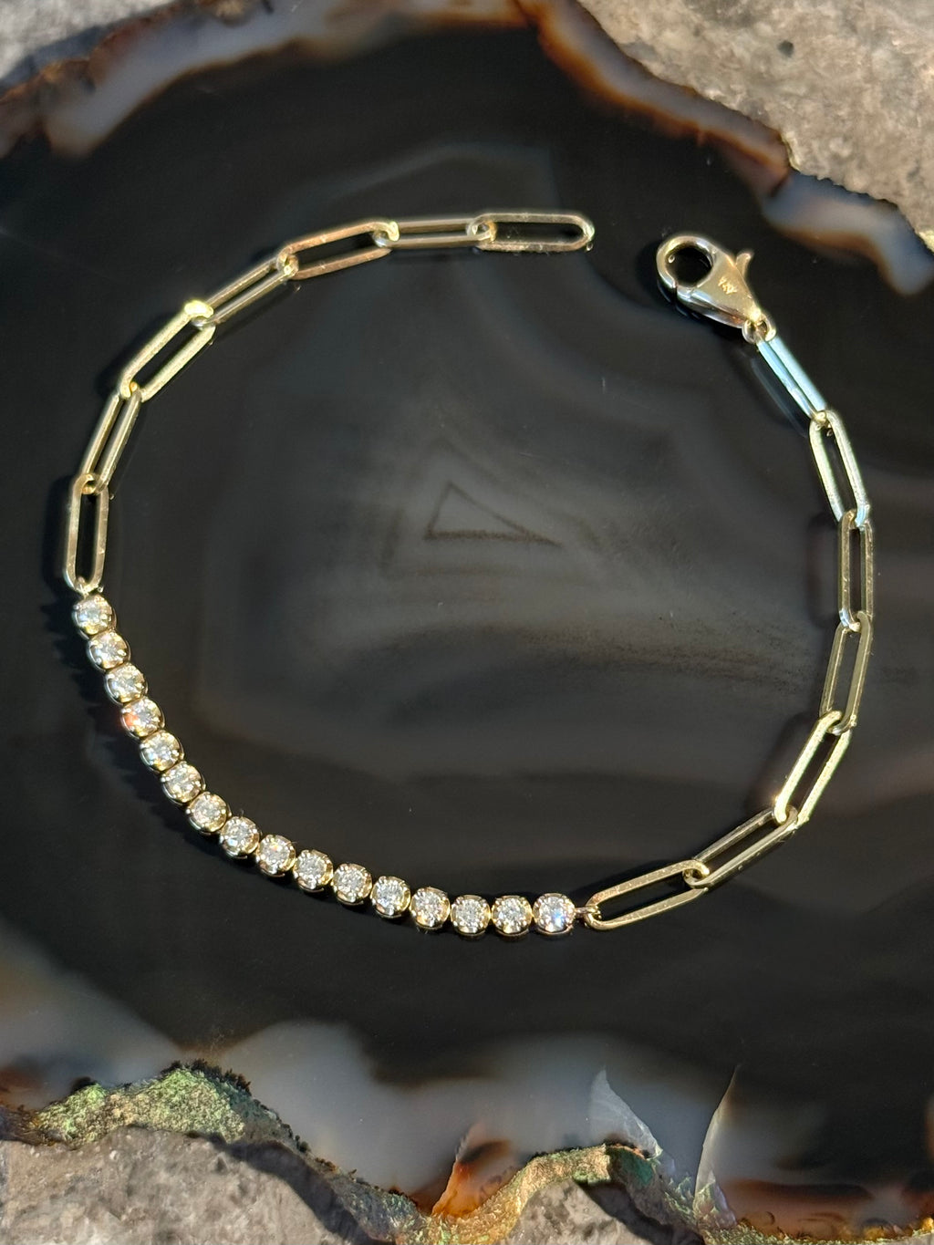 Buttercup Diamond Tennis Bracelet in 14K Yellow Gold – Fine Jewelry Essential