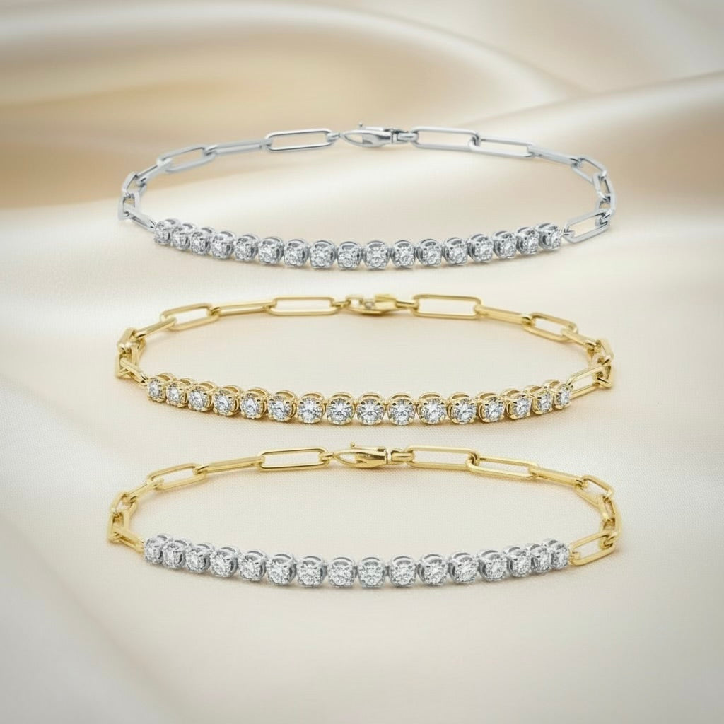 Buttercup Diamond Tennis Bracelet in 14K Yellow Gold – Fine Jewelry Essential