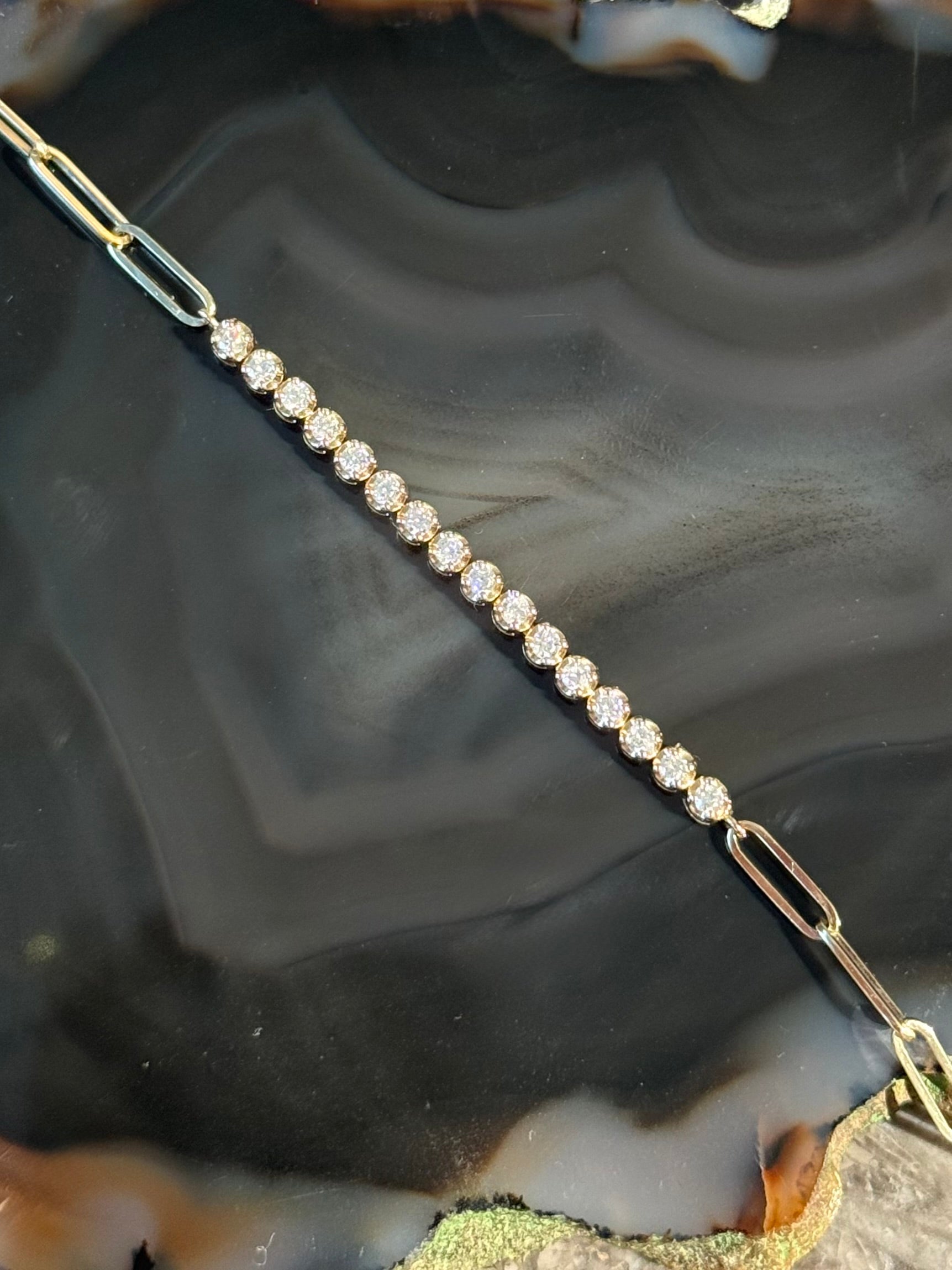 Buttercup Diamond Tennis Bracelet in 14K Yellow Gold – Fine Jewelry Essential