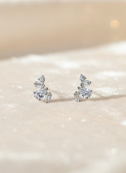 Diamond Studs in 14K White Gold