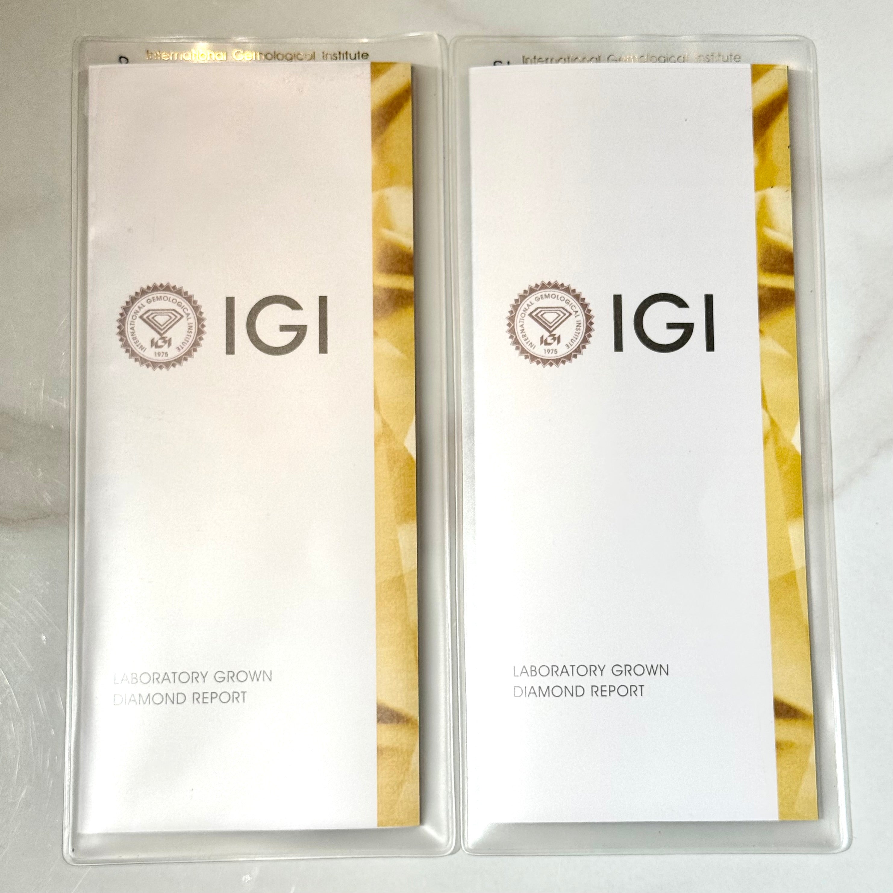Lab-Grown Diamond Martini Stud Earrings 2.00 CTW IGI Certified VS1 F in 14K White Gold