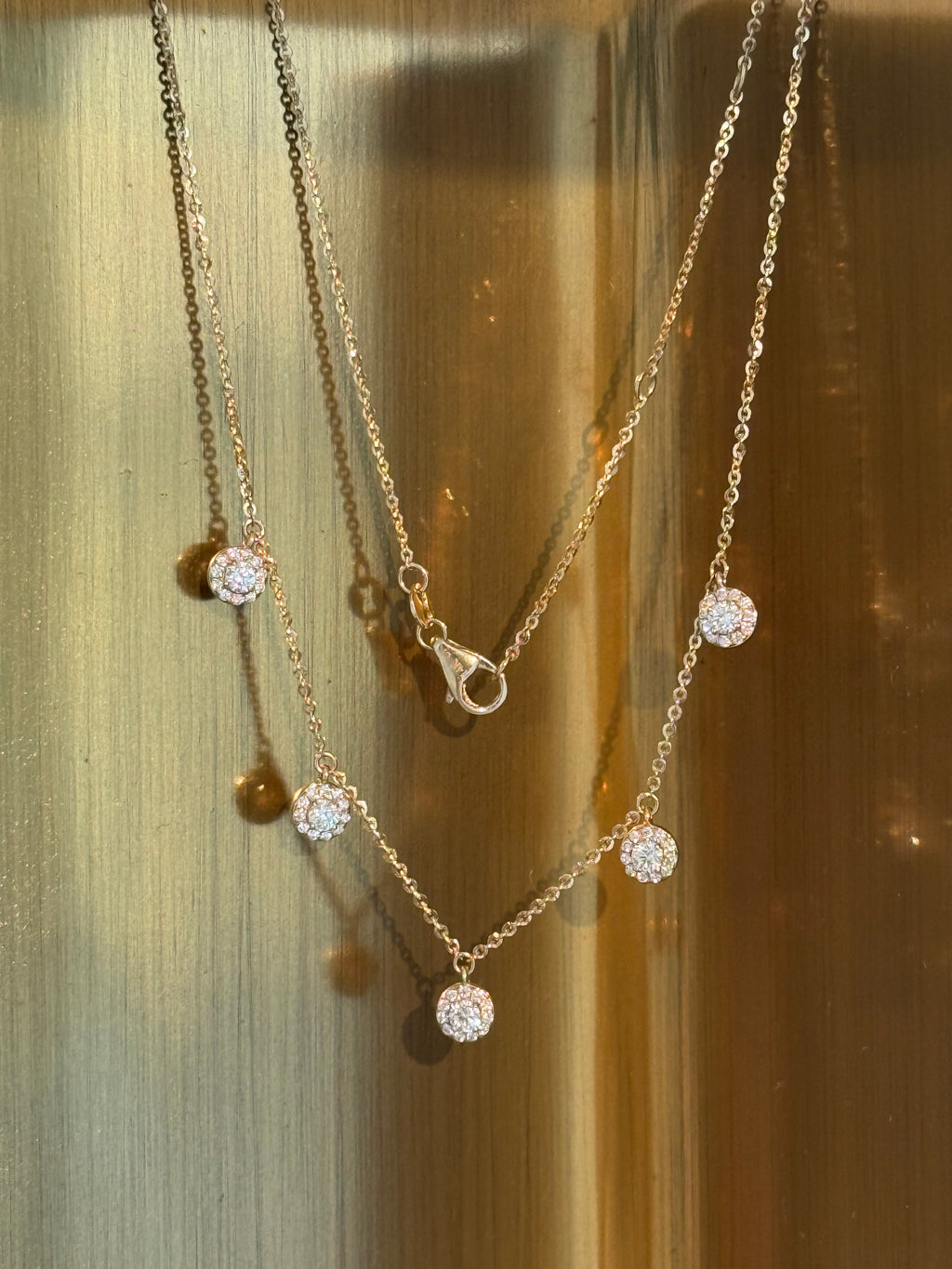 Dangle Diamond Necklace in 14K Yellow Gold – 0.65 CTW Everyday Elegance