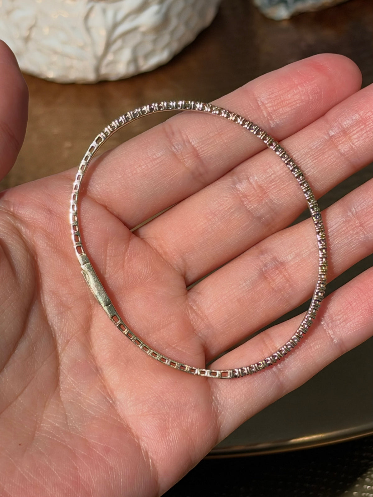 Flexible Multi Colored Sapphire Bangle Bracelet in 14K Yellow Gold – 1.71 CTW Natural Sapphires