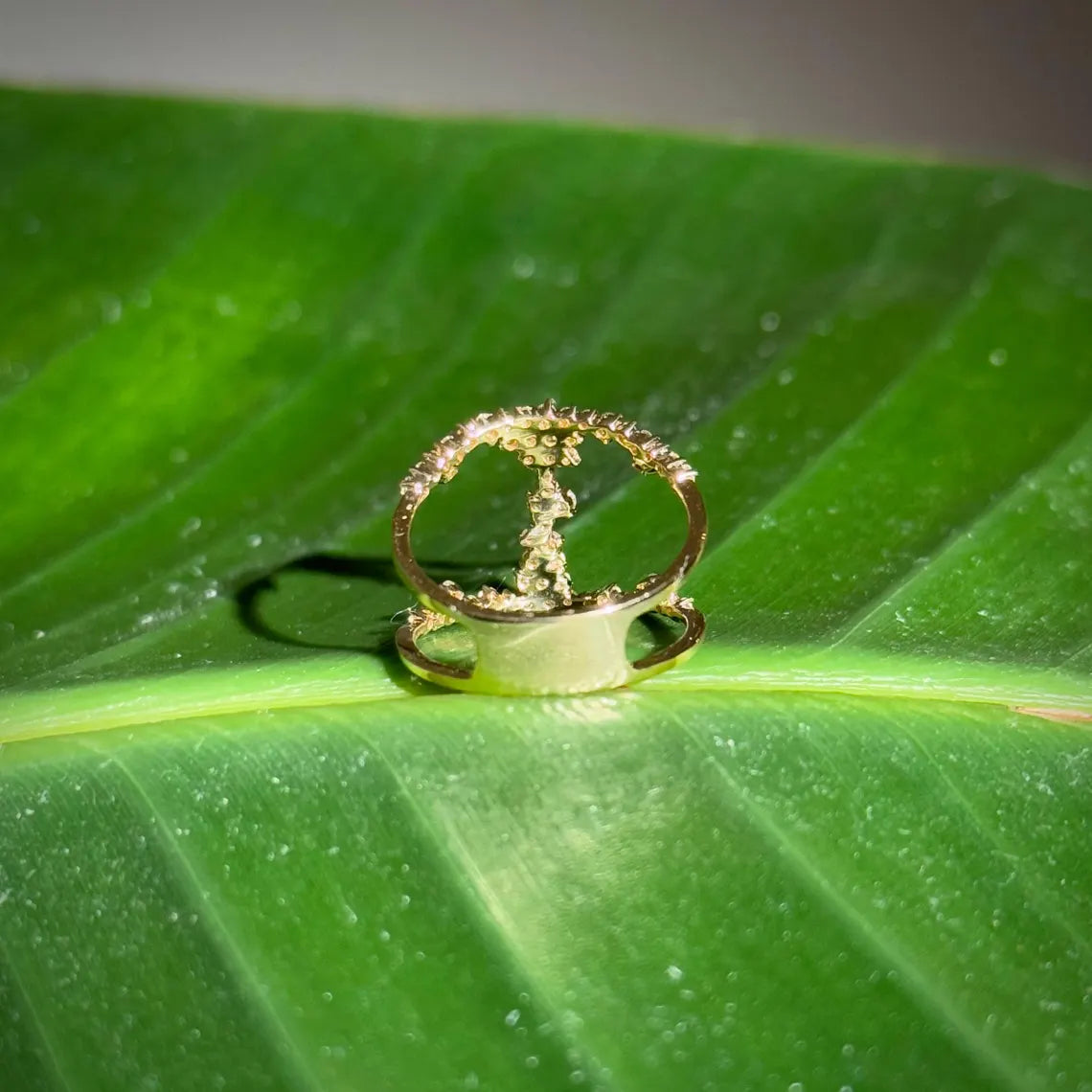 Classy Diamond Ring in 14k Yellow Gold