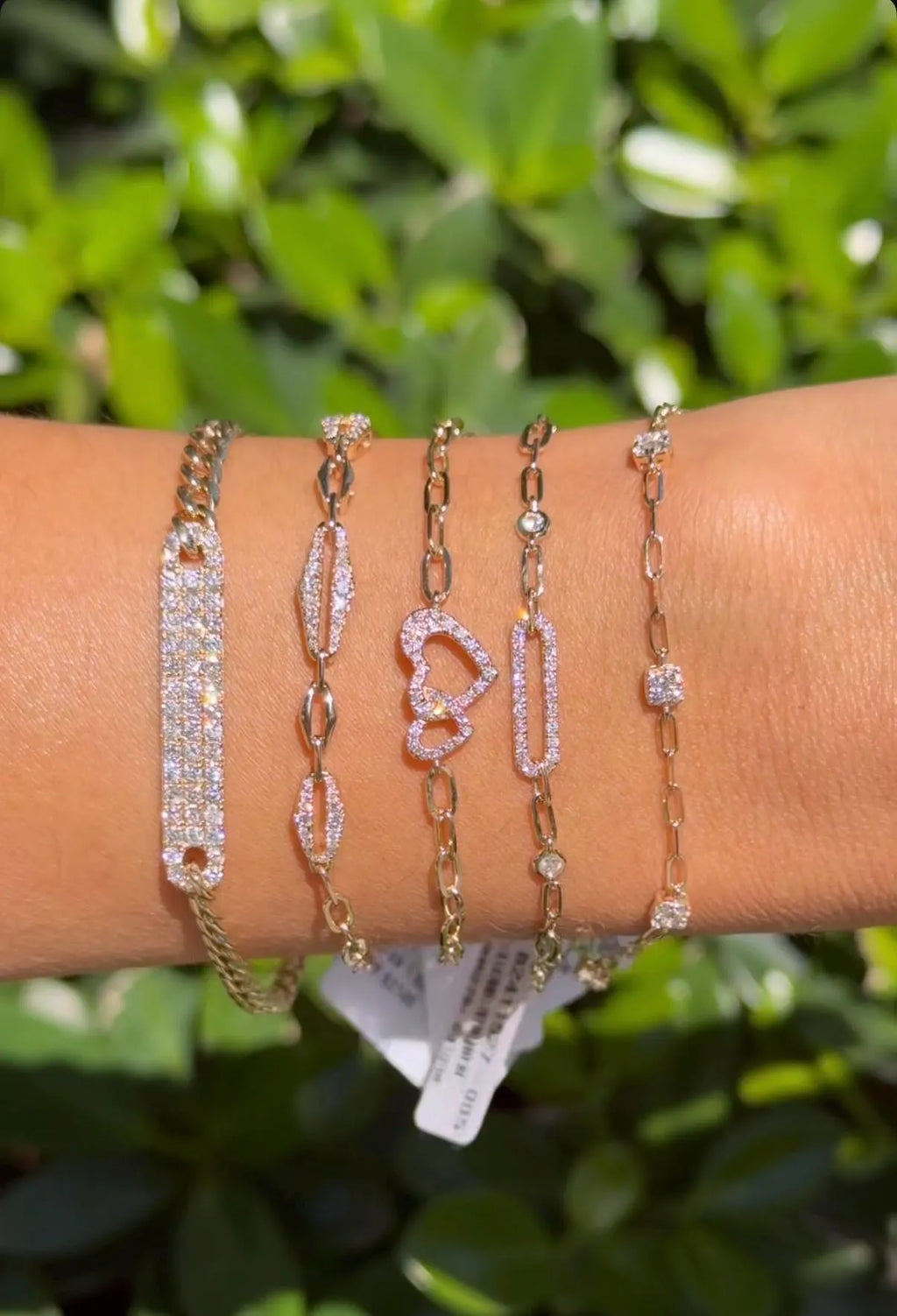 Diamond Chain Bracelet in 14k Yellow Gold