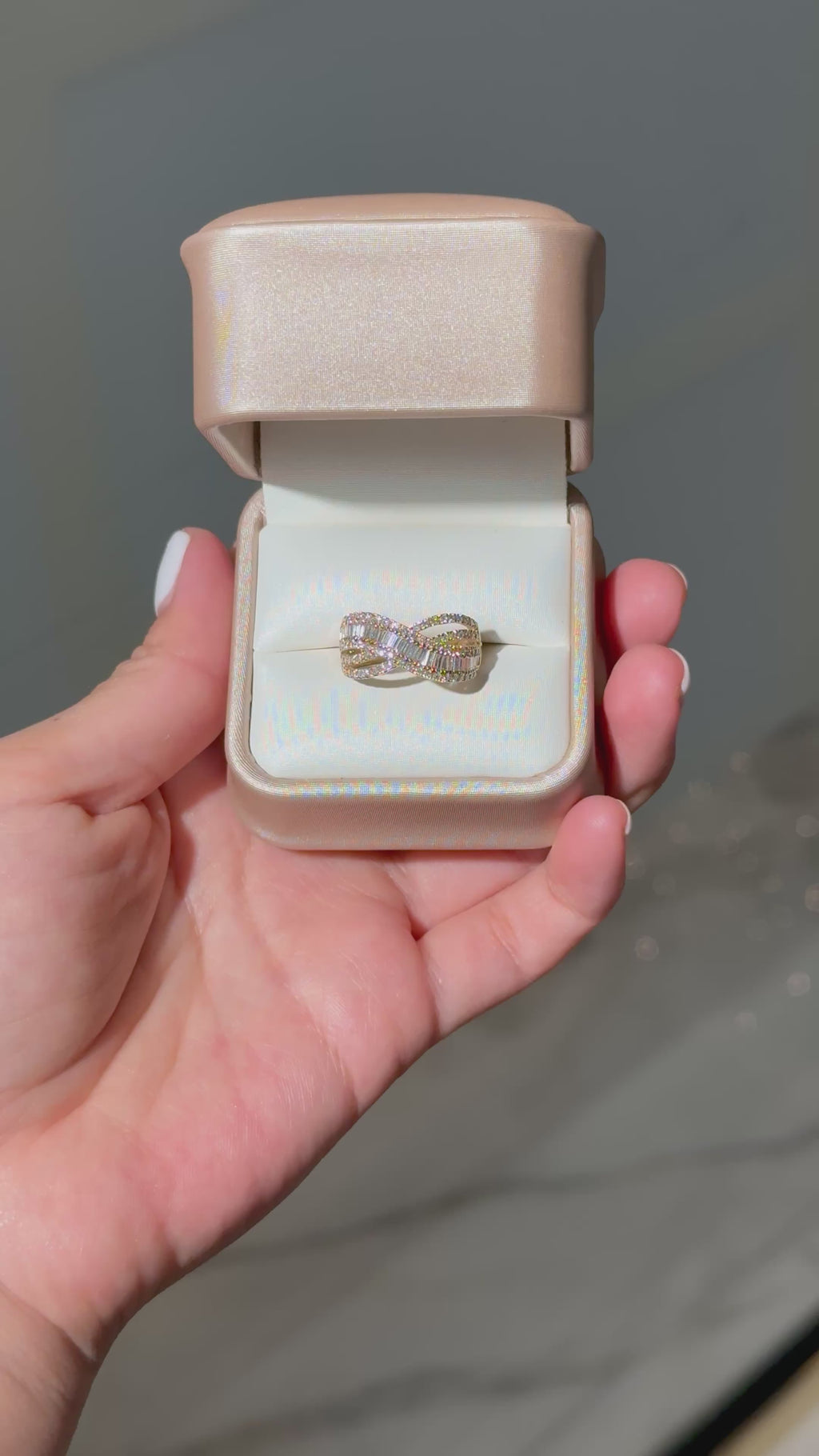 Classy Diamond Ring in 14K Yellow Gold