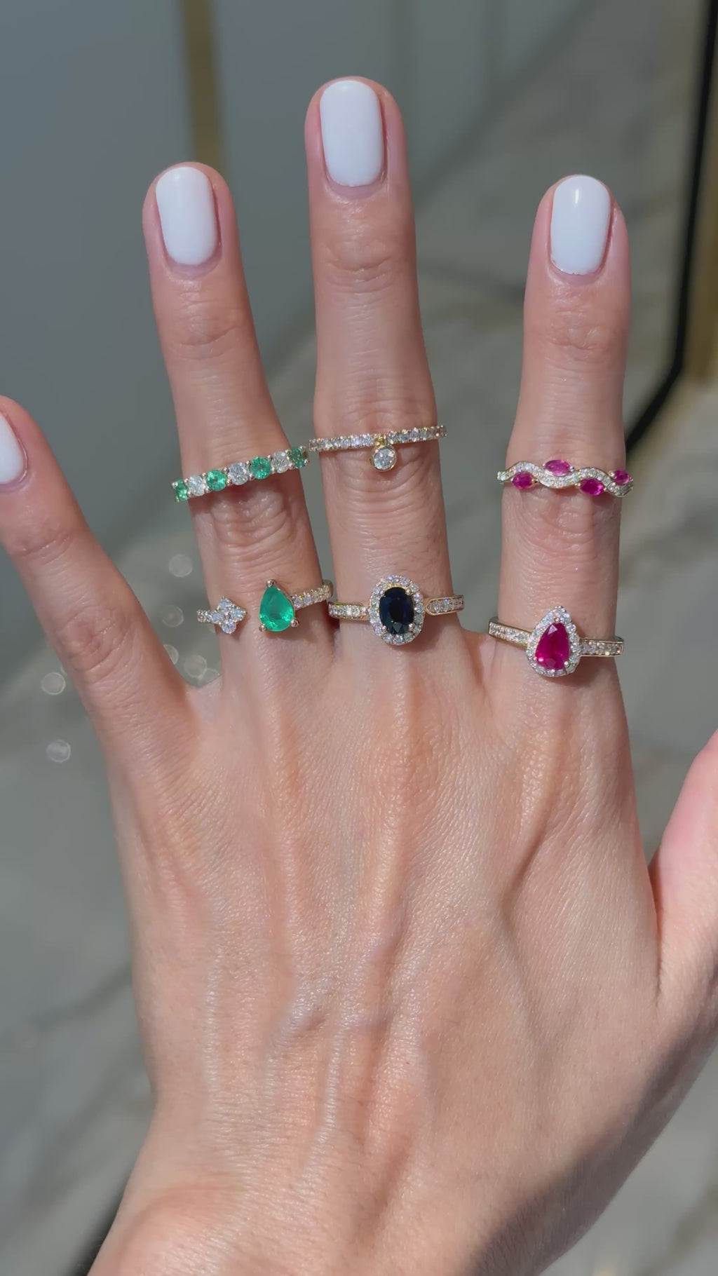 Ruby Diamond Ring in 14K Yellow Gold