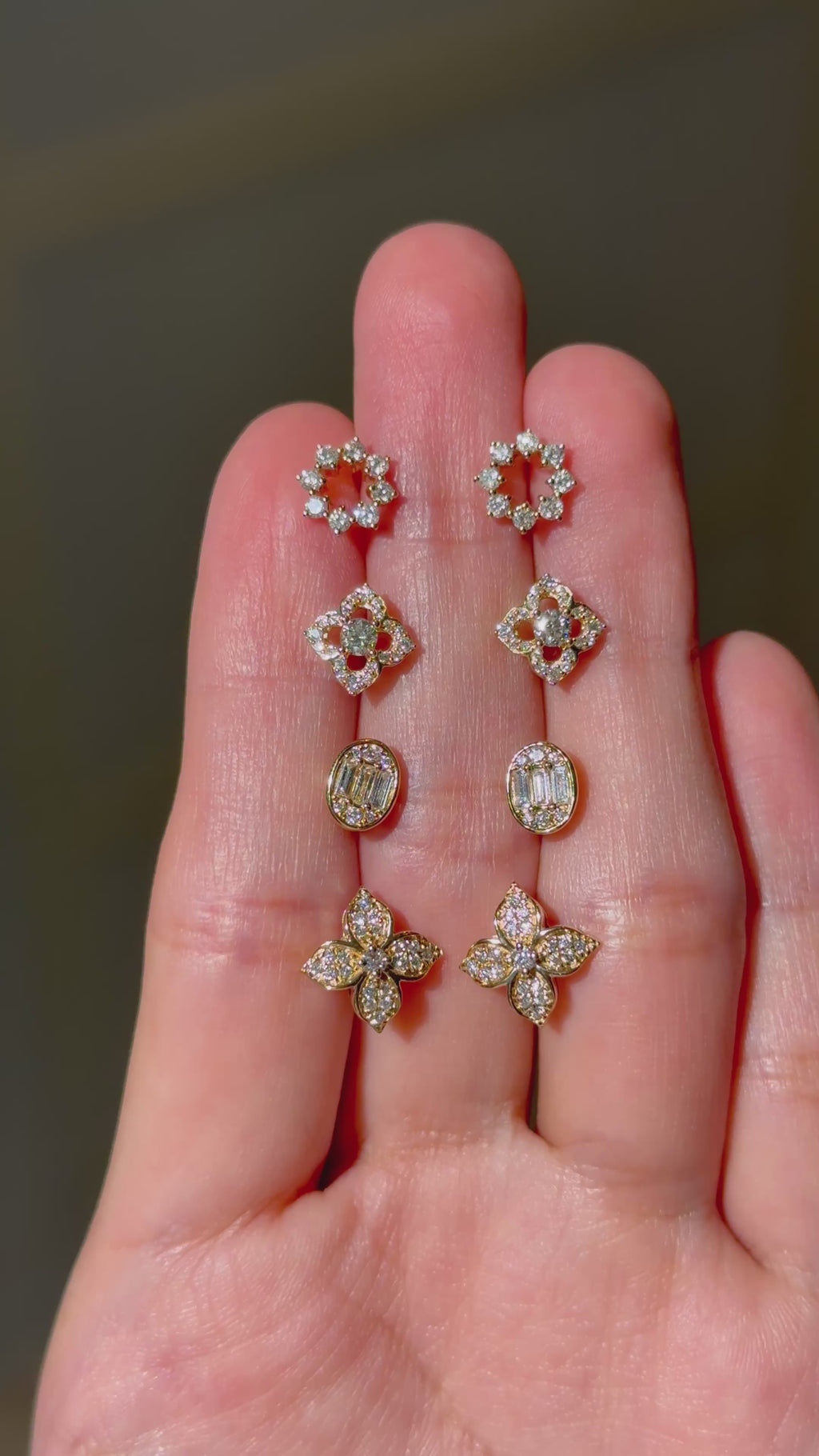 Oval Diamond Stud Earrings in 18K Yellow Gold – Everyday Luxury Essentials