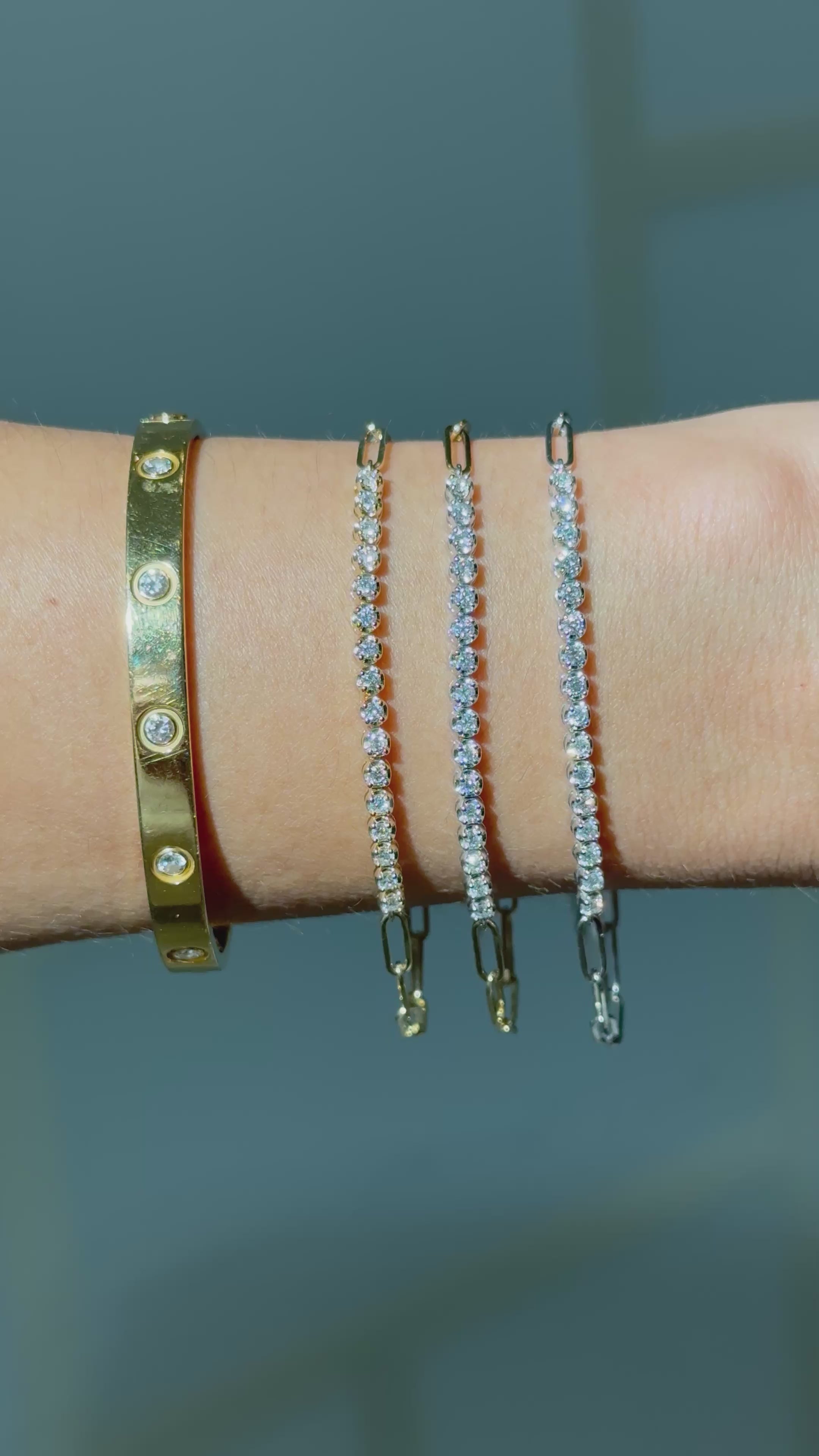 Buttercup Diamond Tennis Bracelet in 14K Yellow Gold – Fine Jewelry Essential